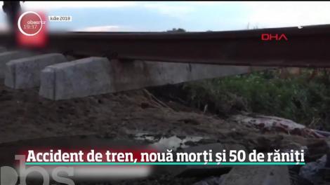Grav accident feroviar  în Turcia. Nouă oameni au murit şi aproape 50 au fost răniţi