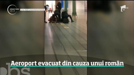 Aeroportul Schiphol din Amsterdam a fost evacuat din cauza unui român! Bărbatul a ameninţat pasagerii cu un cuţit