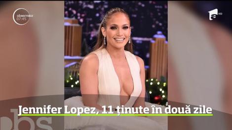 Jennifer Lopez a purtat nu mai puţin de 11 ţinute în doar două zile! Şi în toate a arătat fantastic