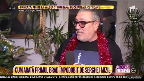 Premieră în casa lui Serghei Mizil! Cum arată primul brad împodobit de el. Ce dezvăluire inedită face înainte de sărbători