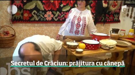Prăjitura tradiţională cu seminţe de cânepă românească, un preparat specific din Moldova care se mânâncă doar în perioada Crăciunului