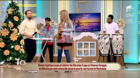 Doina Spătaru cântă, la Neatza, melodia "Ninge de Crăciun"