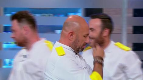 "S-o ce? Sorin" e, din nou, pe buzele tuturor! Chef Sorin Bontea și echipa albastră câștigă prima probă