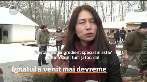 Mii de rom&acirc;ni au sărbătorit deja Ignatul. Au tăiat porcii şi au pregătit ceaune uriaşe cu pomana porcului