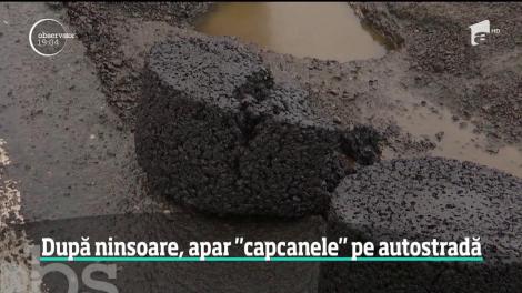 Zeci de şoferi şi-au distrus maşinile în doar câteva ore pe Autostrada București-Pitești