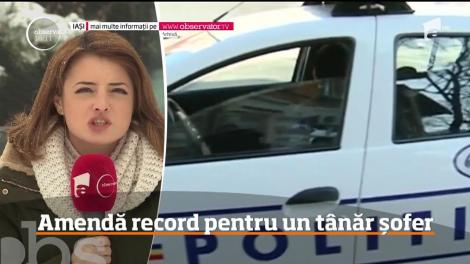 Amendă record pentru un şofer vitezoman din Galaţi