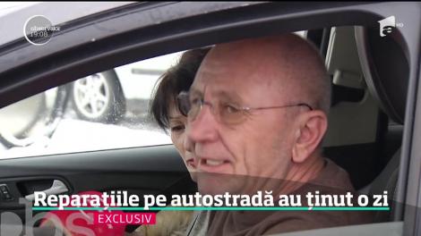 24 de ore! Atât au ţinut reparaţiile făcute de angajaţii Companiei de Drumuri pe Autostrada Bucureşti-Piteşti