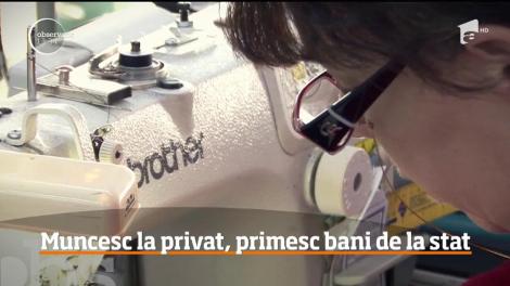 Muncesc la privat, primesc bani de la stat