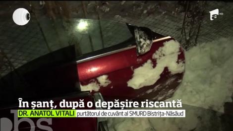 Grav accident pe o şosea din judeţul Bistriţa Năsăud