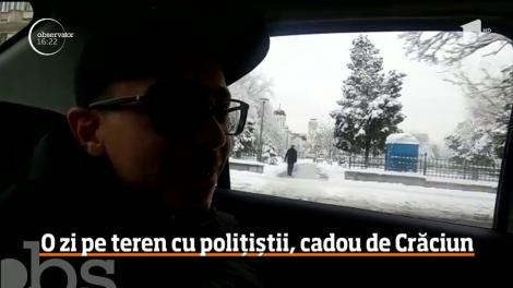 O zi cu poliţia pe teren, cadou de Crăciun
