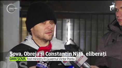 Dan Şova şi Constantin Niţă și Rudel Obreja, eliberați din închisoare după o decizie a Curţii Constituţionale