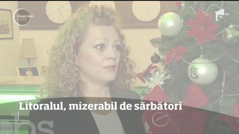În prag de sărbători, staţiunea Mamaia arată ca un sat uitat de lume, plin de noroi şi de gunoaie