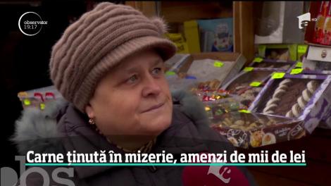 A început nebunia cumpărăturilor. Cu patru zile înainte de Ajunul Crăciunului, în piețe carnea se vinde şi direct de pe jos!