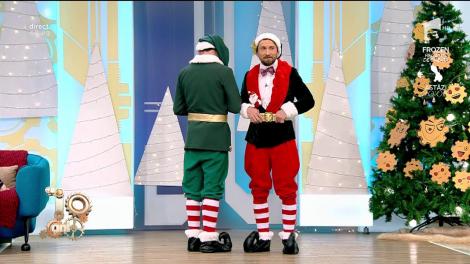 Ce apariție! Răzvan și Dani s-au transformat în Elfii lui Moș Crăciun: "Toată noaptea am împachetat cadouri"