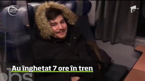 Călătorii au înghețat șapte ore în trenul care leagă Moldova de Capitală