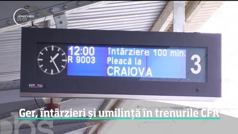 Scene şocante în Gara de Nord! Oamenii care au călătorit cu CFR, până în Capitală, la 4 grade Celsius în tren, au blocat calea ferată