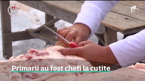 Zeci de primari din Argeş s-au înscris la o competiţie neobişnuită: au sacrificat porci, au încins ceaunele şi au pregătit bulz fierbinte. Totul, în scop umanitar