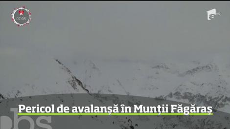 Pericol de avalanșă în Munţii Făgăraş