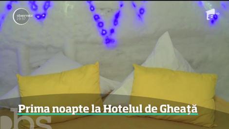 Prima noapte la hotelul de gheață de la B&acirc;lea Lac