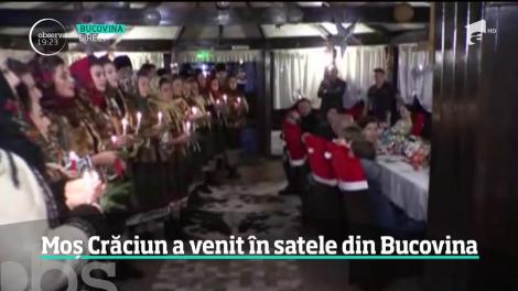 Moș Crăciun a venit &icirc;n satele din Bucovina