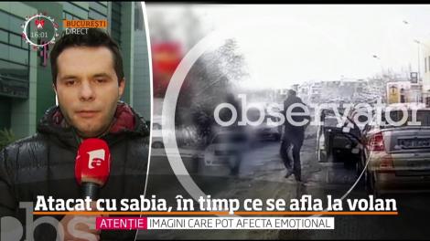 Război pe străzile din Giurgiu! Un bărbat a fost atacat în timp ce se afla la volan şi înjunghiat de mai multe ori cu o sabie