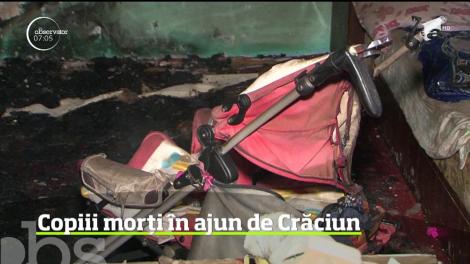 Tragedie &icirc;n ajun de Crăciun &icirc;n localitatea mureşeană Archita. Trei copii, de 10 luni, 3 şi 4 ani, au murit intoxicaţi cu fum