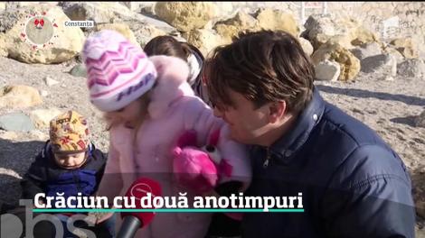 Crăciun cu două anotimpuri! Viscolul a blocat drumuri şi a răsturnat maşini, în Moldova şi la munte