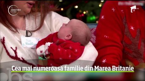 Cea mai numeroasă familie din Marea Britanie s-a pregătit de Crăciun