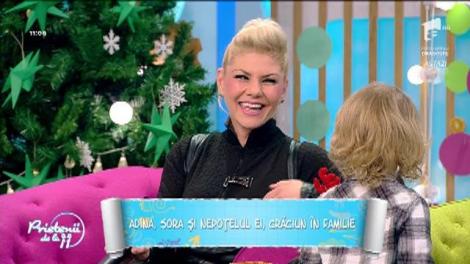 Adina Postelnicu a petrecut Crăciunul în familie