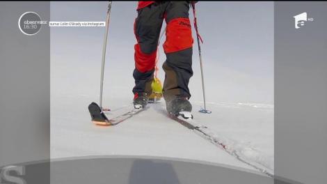 Un tânăr american a devenit primul om din lume care a traversat de unul singur Antarctica