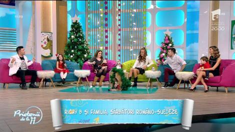 Richy B și familia, apariție spectaculoasă la Prietenii de la 11. Cum petrec aceștia sărbătorile de iarnă