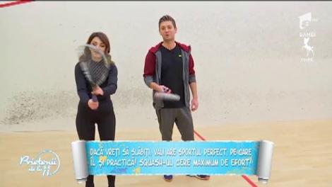 Prietenul Vali Butnaru ne duce la squash, sportul care cere maximum de efort