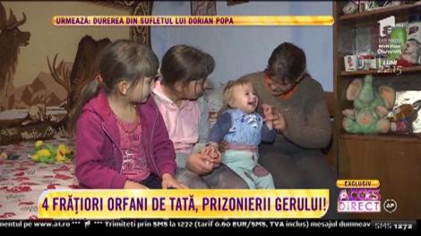 Patru frățiori orfani de tată sunt prizonierii gerului! Mama lor îi crește singură, dar ar putea rămâne pe drumuri, în plină iarnă