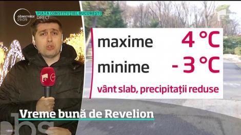 ANM a revizuit prognoza meteo. Câte grade vom avea în noaptea de Revelion