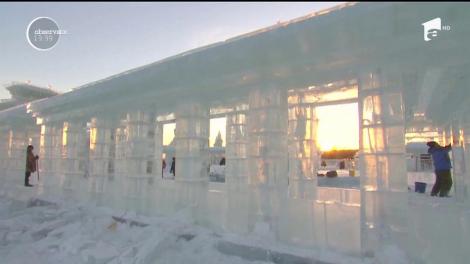 Un impresionant parc de sculpturi în gheaţă va fi inaugurat în China