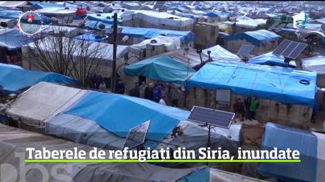 Mii de sirieni care şi-au părăsit locuinţele din cauza războiului civil trec prin alt calvar