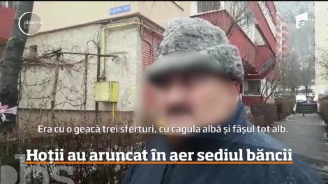 Tentativă spectaculoasă de jaf la o bancă. Explozia nu a distrus doar bancomatul