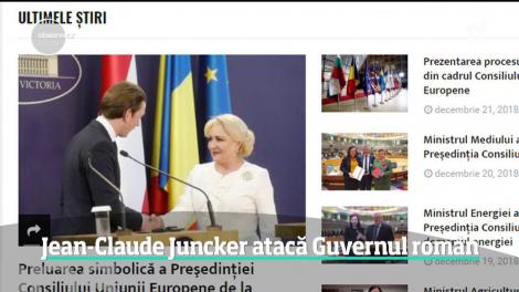 Preşedintele Comisiei Europene, atac dur la adresa Guvernului României