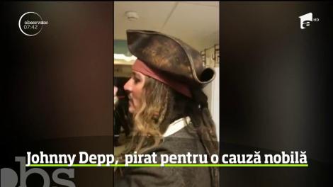 Johnny Depp, pirat pentru o cauză nobilă