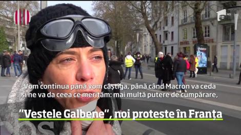 ”Vestele Galbene”, noi proteste în Franța