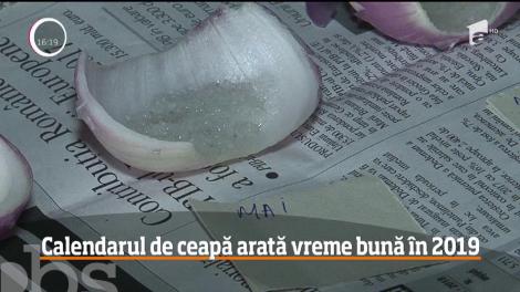 Calendarul de ceapă arată vreme bună în 2019