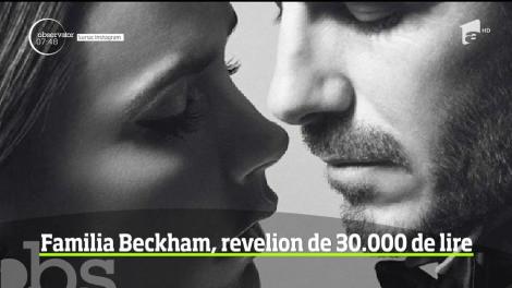 Familia Beckham, revelion de 30 de mii de lire