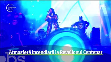 Românii au petrecut în centrul Bucureștiului, de Revelion