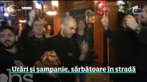 În stradă, la munte sau acasă, românii au intrat în 2019 cu o mare petrecere