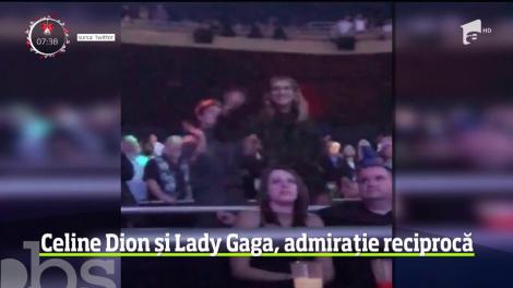 Céline Dion a cântat şi a dansat în public la concertul lui Lady Gaga