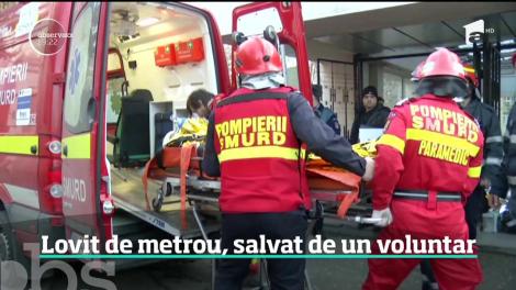 Băiatul care s-a aruncat în faţa metroului a supravieţuit datorită lui Mihai Moldoveanu, voluntar la Serviciul de Ambulanţă