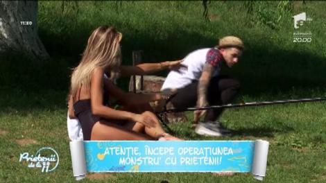 Diana, Ramona și Florin, experiență inedită la pescuit