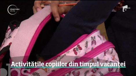 Activitățile copiilor din timpul vacanței