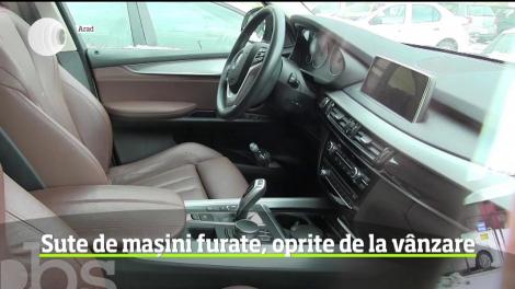 Sute de mașini furate, oprite de la vânzare