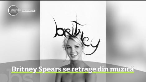 Veste tristă pentru fanii c&acirc;ntăreţei Britney Spears! Artista a anunţat că a decis să renunţe la fructoasa carieră muzicală